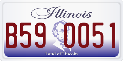 IL license plate B590051