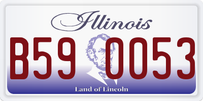 IL license plate B590053