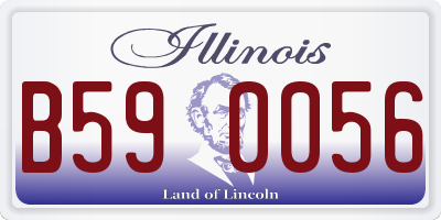 IL license plate B590056