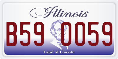 IL license plate B590059
