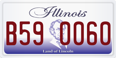 IL license plate B590060