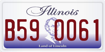 IL license plate B590061
