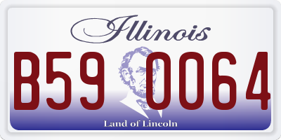 IL license plate B590064