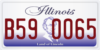 IL license plate B590065