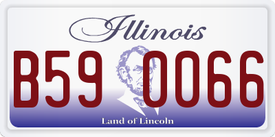 IL license plate B590066