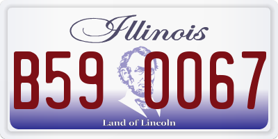 IL license plate B590067
