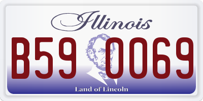 IL license plate B590069