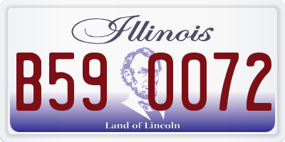 IL license plate B590072