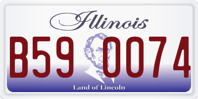 IL license plate B590074