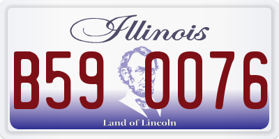 IL license plate B590076