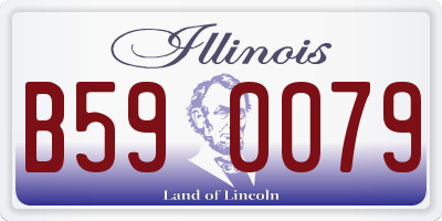 IL license plate B590079