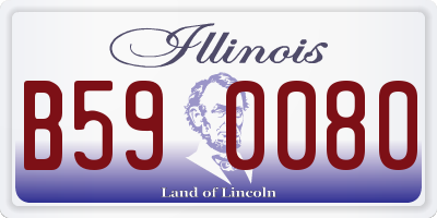 IL license plate B590080
