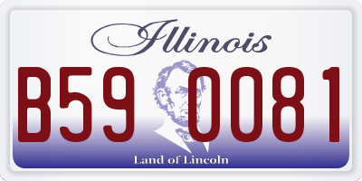 IL license plate B590081
