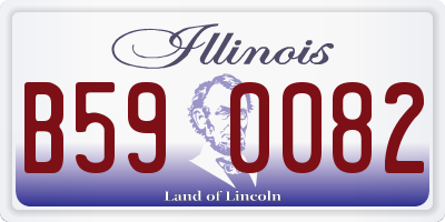 IL license plate B590082