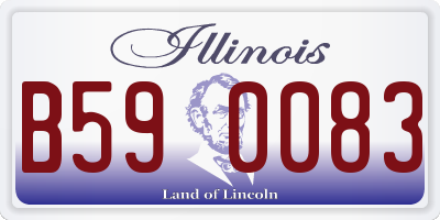 IL license plate B590083