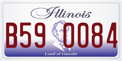IL license plate B590084