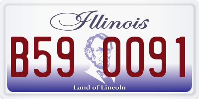 IL license plate B590091