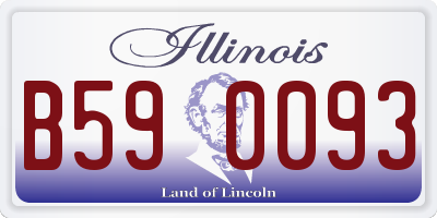IL license plate B590093