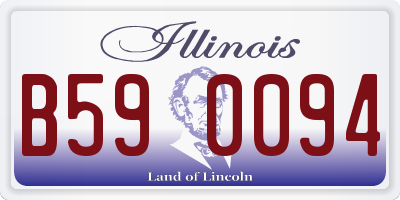 IL license plate B590094