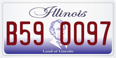 IL license plate B590097