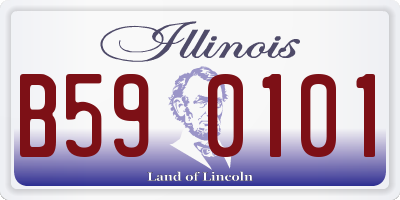 IL license plate B590101