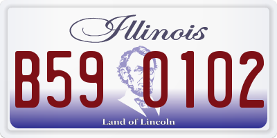 IL license plate B590102