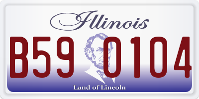 IL license plate B590104