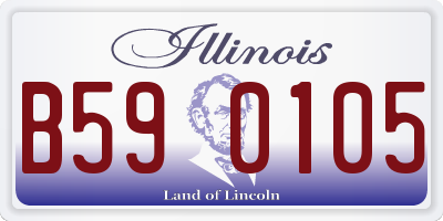 IL license plate B590105