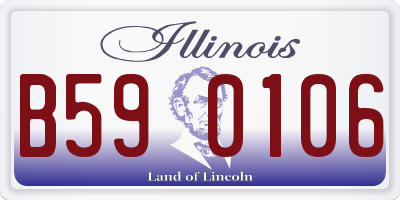 IL license plate B590106