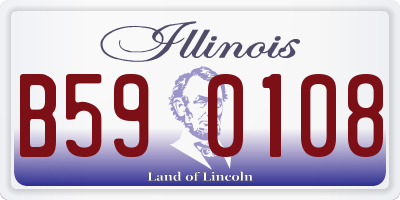 IL license plate B590108