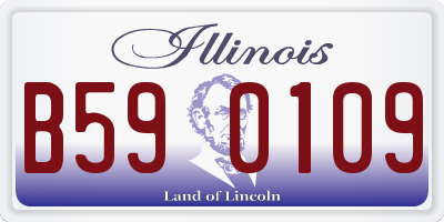 IL license plate B590109