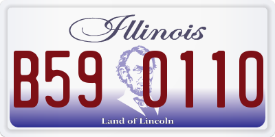 IL license plate B590110