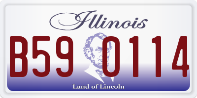 IL license plate B590114