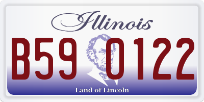 IL license plate B590122