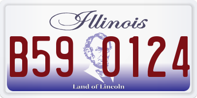 IL license plate B590124