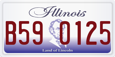 IL license plate B590125