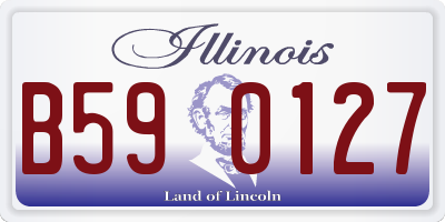 IL license plate B590127