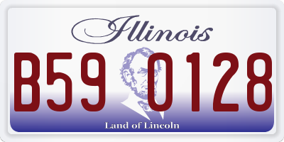 IL license plate B590128