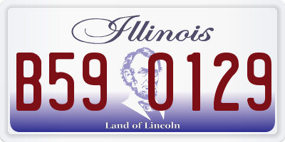 IL license plate B590129