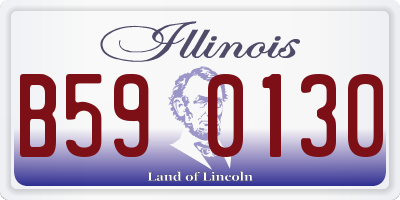 IL license plate B590130
