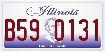IL license plate B590131