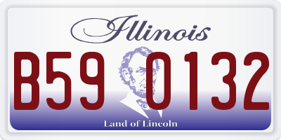 IL license plate B590132