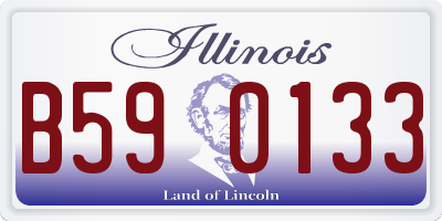 IL license plate B590133