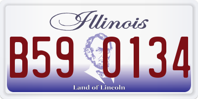 IL license plate B590134