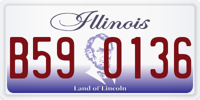 IL license plate B590136