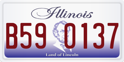 IL license plate B590137