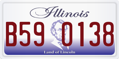 IL license plate B590138