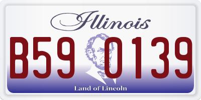 IL license plate B590139
