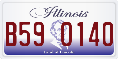 IL license plate B590140