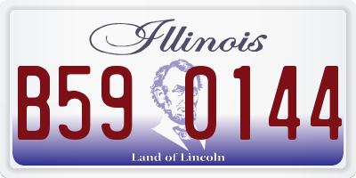 IL license plate B590144